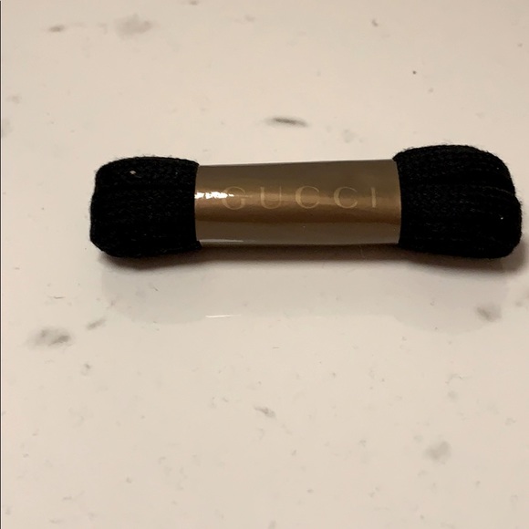 gucci black shoelace belt